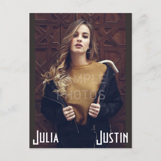 Muster-Vorlage für Kopfhörerkarten Postkarte (Vorderseite)