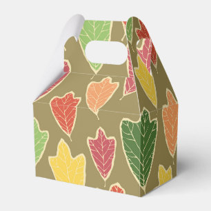 Muster-Vorzugbox für zeitgenössische Fall-Oak-Blät Geschenkschachtel