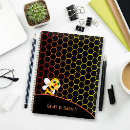 Muster-WabenNotebook Notizbuch