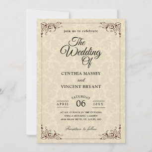 Muster Western Land Hochzeitseinladungen Einladung