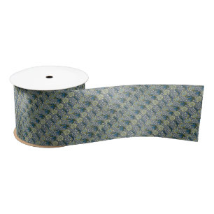 Muster William Morriss Kennet (blau) Satinband