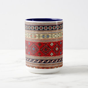 Muster-Wolldecke-türkisches Zweifarbige Tasse
