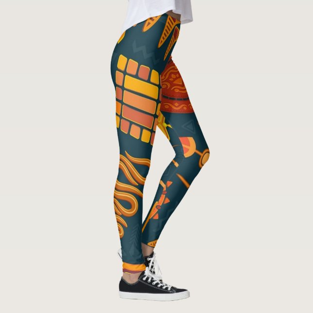 Muster | Zazzle_Growshop. Leggings (Rechts)