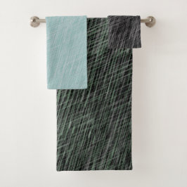 Muster zeitgemäßer Kunst Badhandtuch Set