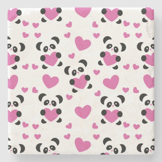 Muster zum Tag der Liebe Steinuntersetzer (Vorderseite)