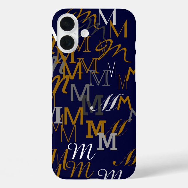 Musteranfangsname iPhone 16 Plus Hülle (Rückseite)