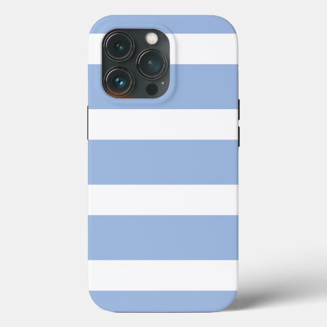Musterbeispiel Weiß und Himmelblau Case-Mate iPhone Hülle (Rückseite)