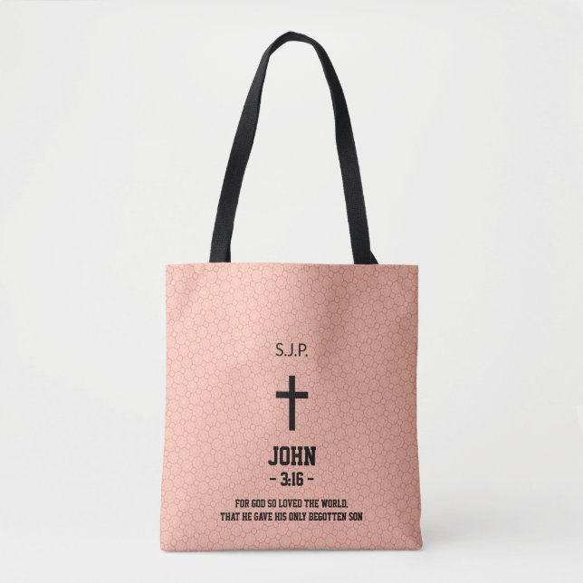 Musterbibliothekskapitel und Christliche Verse Tasche (Vorderseite)