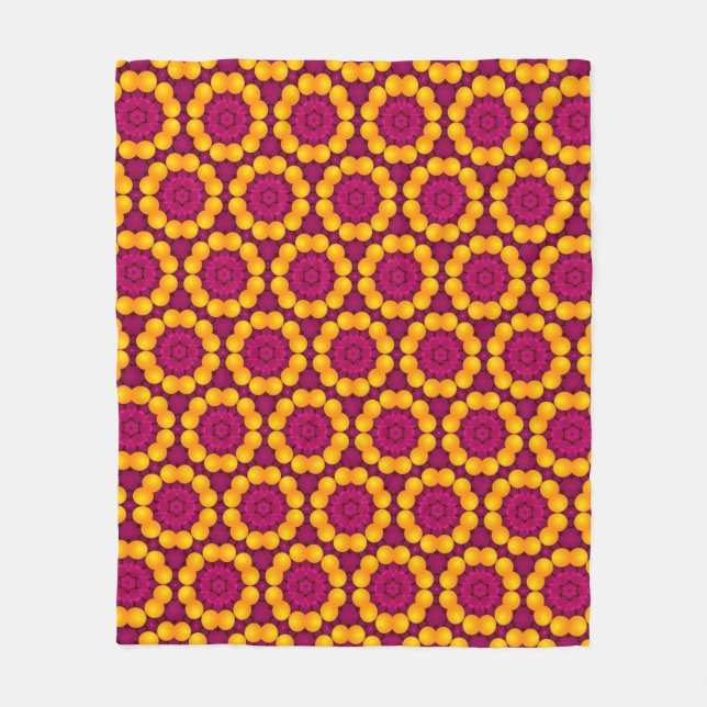 Musterdesign durch Wiederholung geometrischer Form Fleecedecke (Vorderseite)