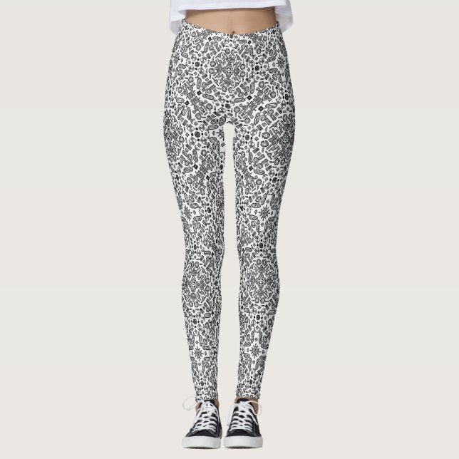 Musterdoodles Leggings (Vorderseite)
