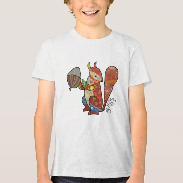 Mustereichhörnchen-T - Shirt (Vorderseite)