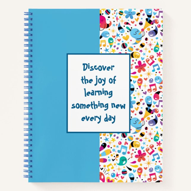 Musterfarbdoodles-Notebook Notizbuch (Vorderseite)