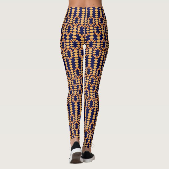 Musterkunststamm Leggings (Rückseite)