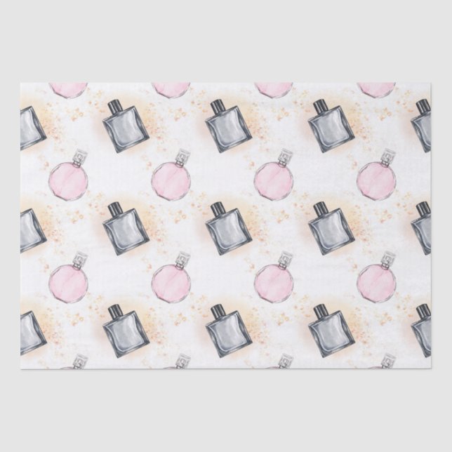 Musterpapier für Blumenparfums Seidenpapier (Vorderseite)
