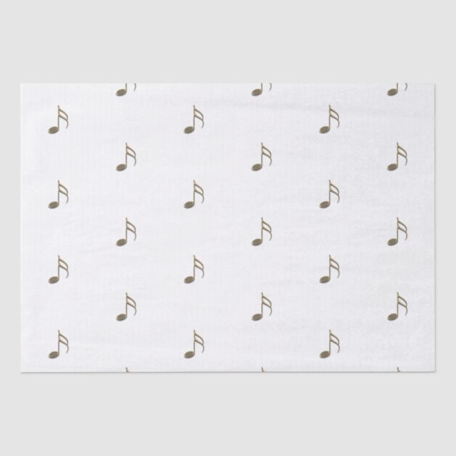 Musterpapier für die Gold-Musiknote Seidenpapier (Vorderseite)