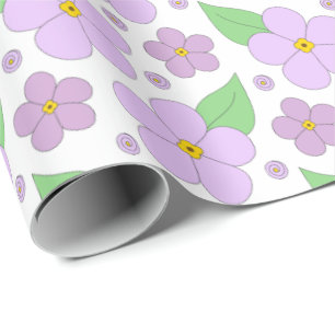 Musterpapier für große Lilac-Blume Geschenkpapier