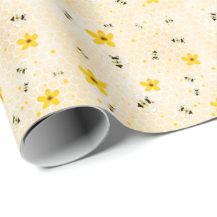 Musterpapier für moderne Frühlingsflorbeere Geschenkpapier