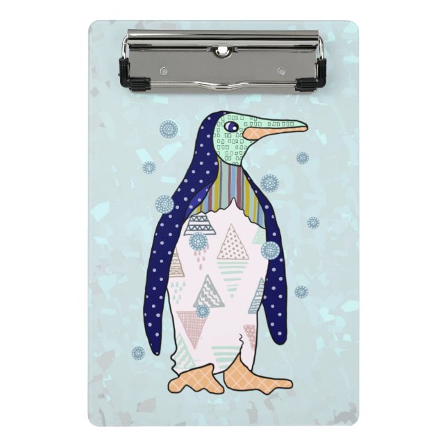 Musterpinguin  mini klemmbrett (Vorderseite)