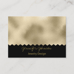 Musterschmuck Design Gold Foil Visitenkarte