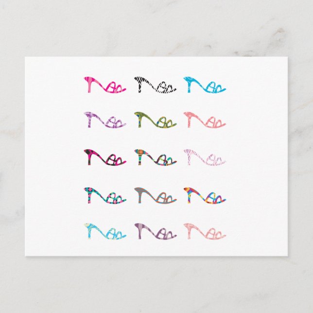 Musterschuhe Postkarte (Vorderseite)