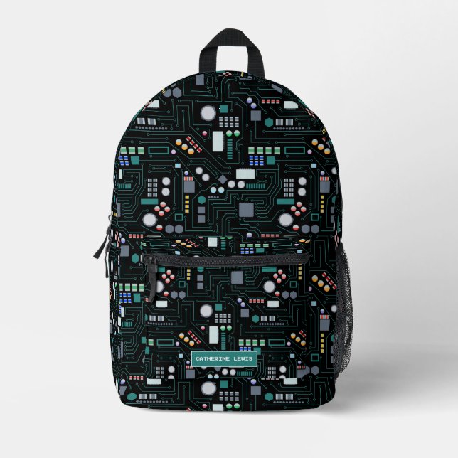 Musterschule für Computerkreise Bedruckter Rucksack (Vorderseite)