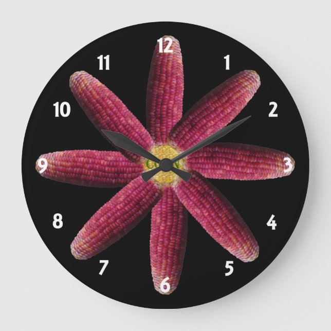 Musteruhr für Rotkorn Große Wanduhr (Vorderseite)