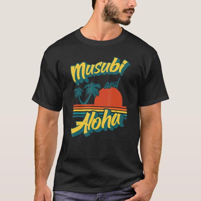 Musubi Hawaii Retro Style Aloha T-Shirt (Vorderseite)