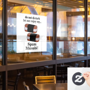 Musubi Ließ Me Enjoy My Spam Musubi Restaurant Fensteraufkleber