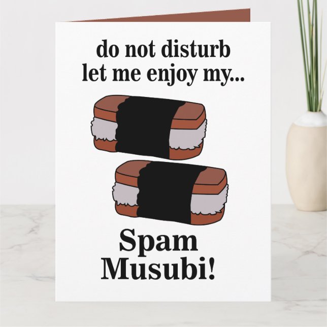 Musubi Ließ mir Spaß meine Spam Musubi Karte (Vorderseite)