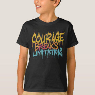 Mut bricht Grenzen. T-Shirt