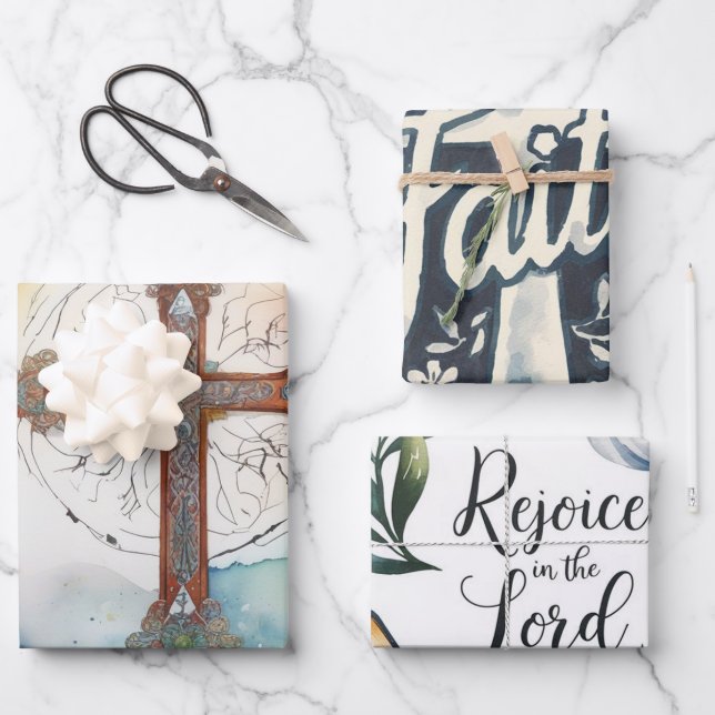 Mut durch den Glauben Geschenkpapier Set (Vorderseite)