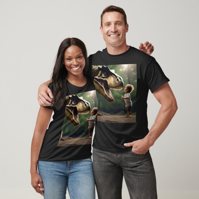 **"Mut entfesselt: Ein kleiner Junge sieht dem T-R T-Shirt (Unisex)
