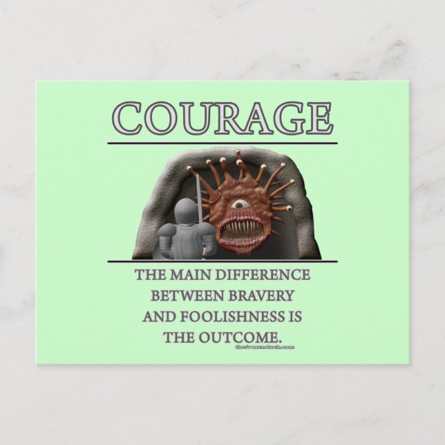 Mut-Fantasie(De) Motivator Postkarte (Vorderseite)