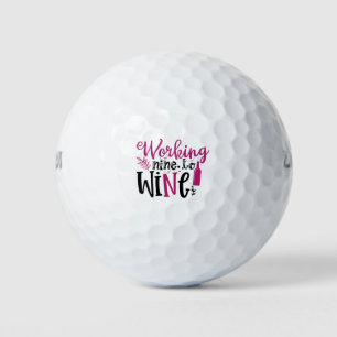 Mut, Nine to Wine zu arbeiten Golfball