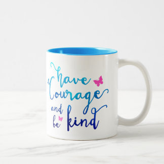 Mut-u. Güte-Kaffee-Tasse Zweifarbige Tasse