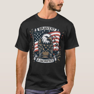 Mut und opferen Adler T-Shirt