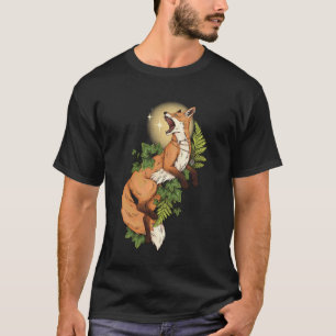 Mut Waldhexe Rotfuchs Wildtier Grüne Hexe  T-Shirt
