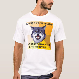 Mut-Wolf am besten herum T-Shirt