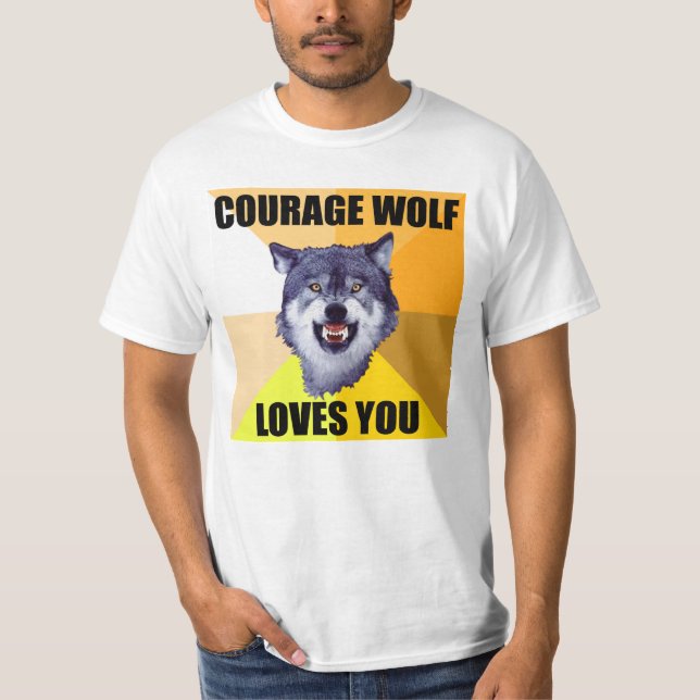 MUT-WOLF Lieben Sie T - Shirt (Vorderseite)
