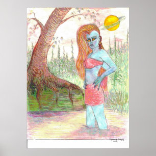 Mutant Anna Anastasia Enamel, Art Signature Poster