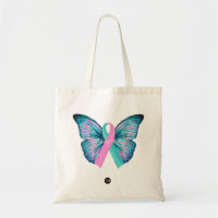 Mutant Strong Large Butterfly Tote Bag
