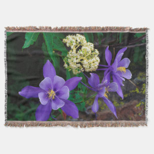 Mutante Akelei-Wildblumen Decke