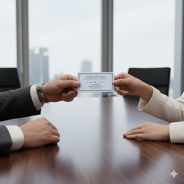 Mute Blue Formal Business Card für Profis Visitenkarte (Von Creator hochgeladen)