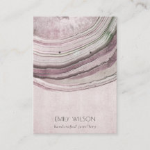 Mute Blush Agate Earthy Necklass Earring Display 