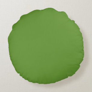 Mute Fichte Grüne schlichte Farbe Custom Rundes Kissen