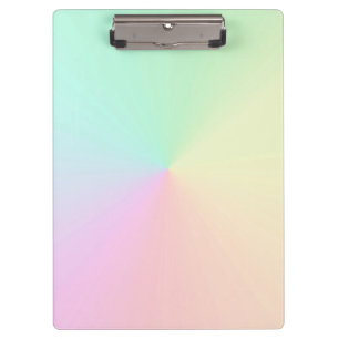Mute Gradient Ombre Rainbow Pastel Ästhetische Klemmbrett
