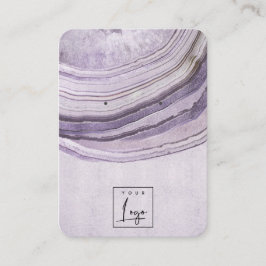 Mute Mauve Lilac Agate Earthy Earring Display Visitenkarte