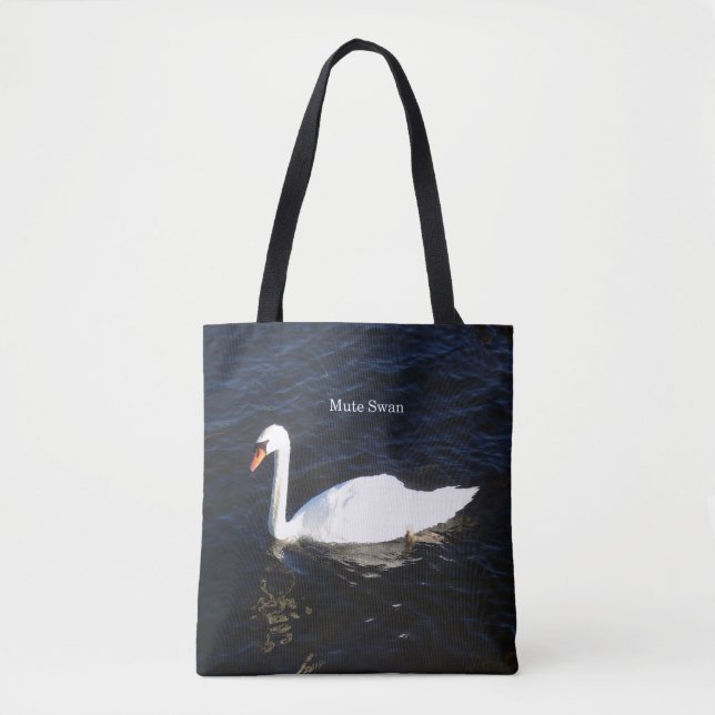 Mute Swan auf der ganzen Tasche (Vorderseite)