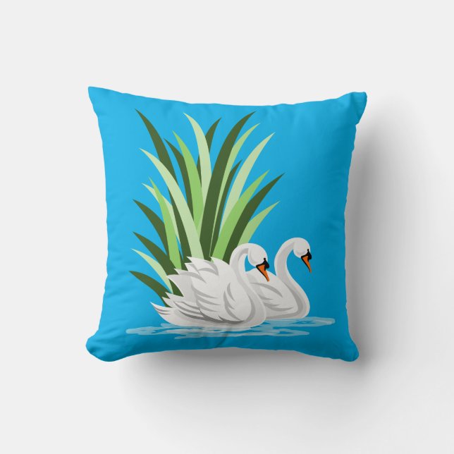 Mute-Swan-Pate auf Wasser Kissen (Vorderseite)