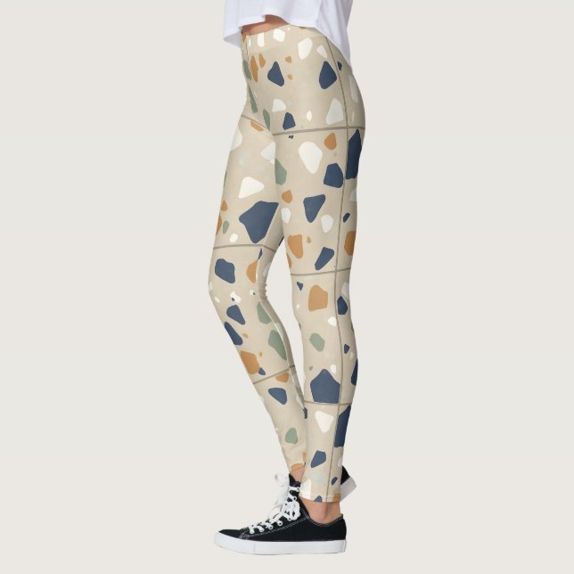 Mute Terrazzo Muster Leggings (Links)